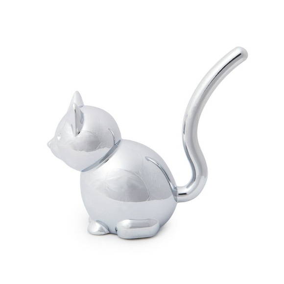 Chrome Cat Ring Holder - Picture 3 of 7